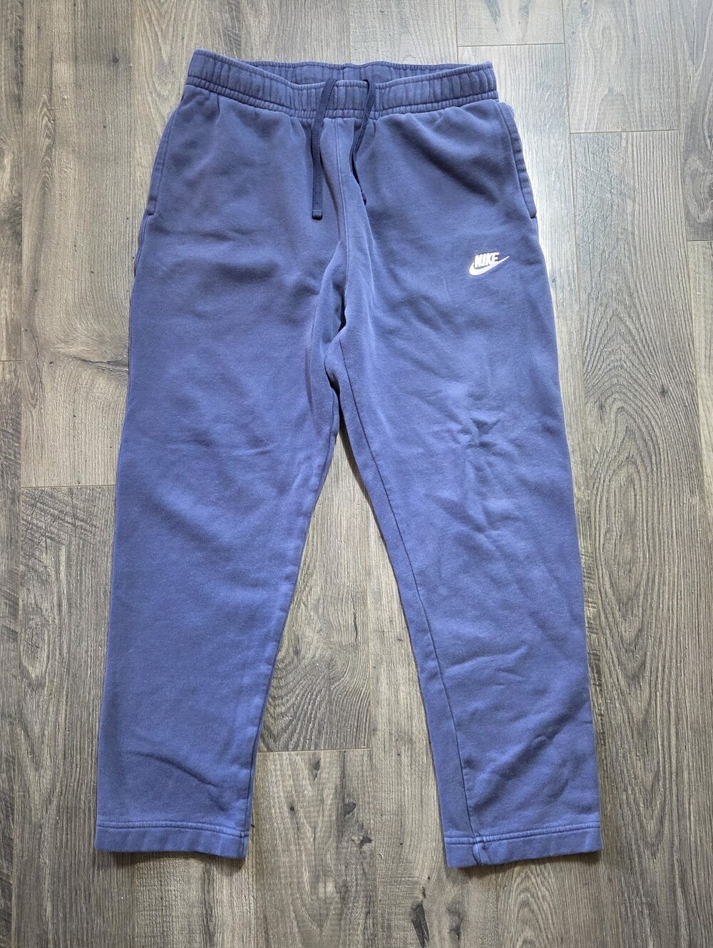 Nike Men's Midnight Blue Sweatpants with White Swoosh